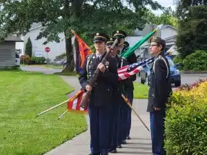 JROTC Presents Colors at Memorial Day Ceremony